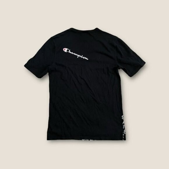 Champion Heritage Behind The Label Short Sleeve Tee Black M - Picture 3 of 10